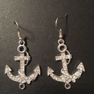 Anchors away earrings (handmade)